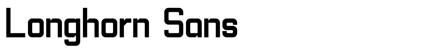 Longhorn Sans